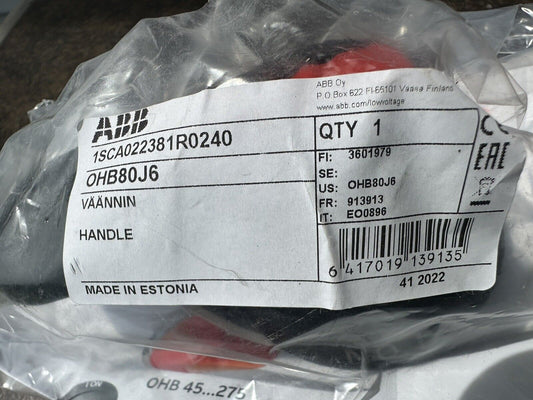 ABB OHB80J6 Pistol Handle, industrial automation part, new from Estonia