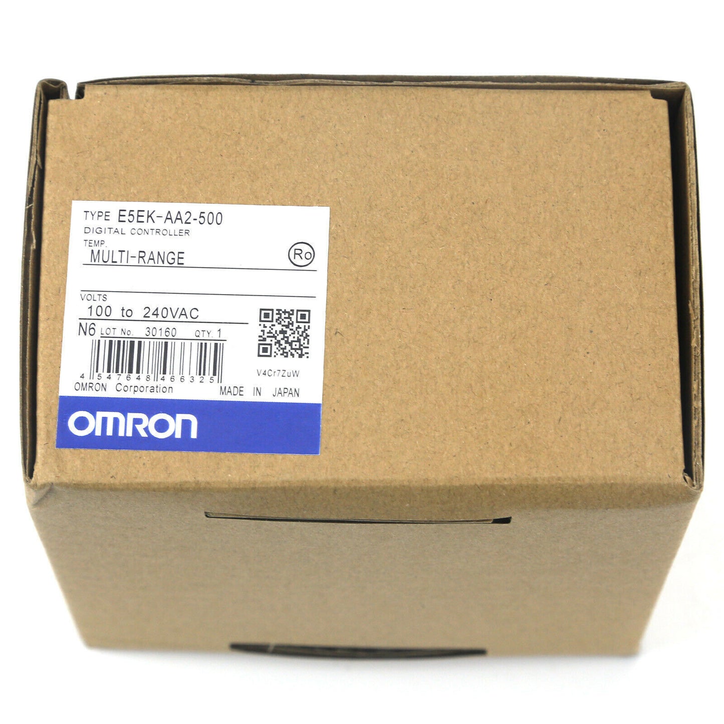 Omron E5EK-AA2-500 Digital Controller in Box, Multi-Range Temperature Controller, 100-240VAC.