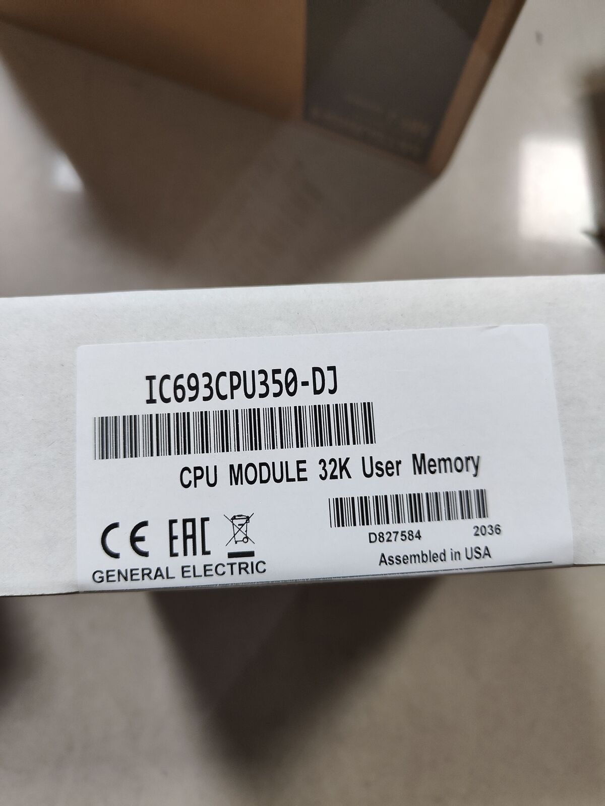 IC693CPU350-DJ CPU Module for PLC, 32K User Memory, General Electric, Assembled in USA, industrial automation part