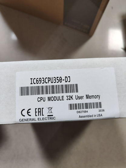 IC693CPU350-DJ CPU Module for PLC, 32K User Memory, General Electric, Assembled in USA, industrial automation part