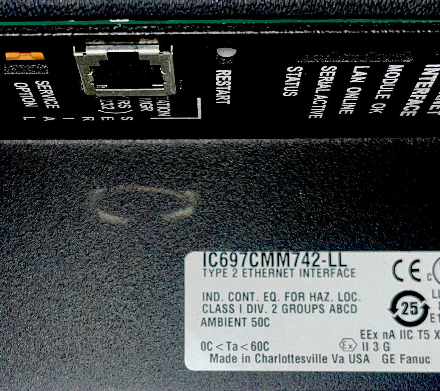 PLC | FANUC | IC697CMM742 IC697CMM742-LL Series Ethernet Interface Module