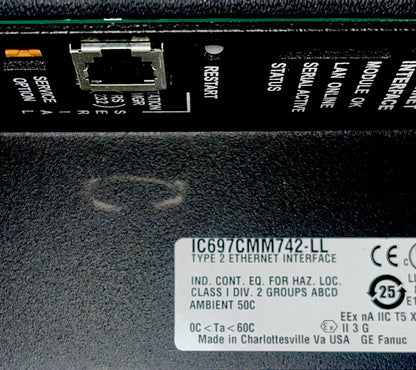 PLC | FANUC | IC697CMM742 IC697CMM742-LL Series Ethernet Interface Module
