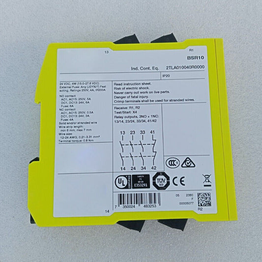 ABB BSR10 Safety Relay 2TLA010040R0000 - Industrial Automation Part