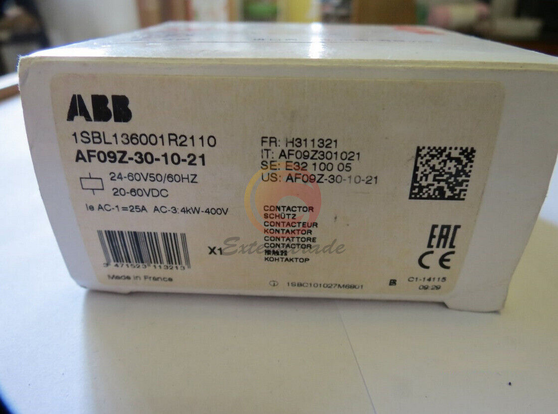 ABB AF09Z-30-10-21 Contact 24-60V Industrial Automation Part