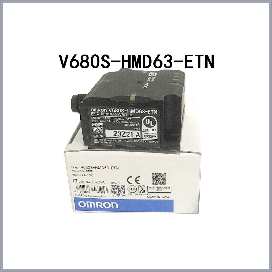 Controller | Omron | 1X New Sealed In Box V680S-HMD63-ETN Original manufacturer PLC module
