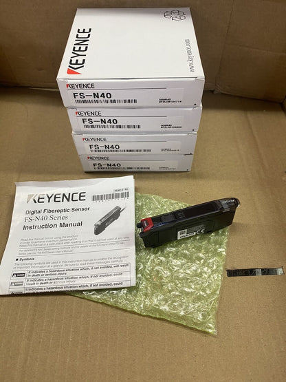 KEYENCE FS-N40 Digital Fiberoptic Sensor, industrial automation equipment, new