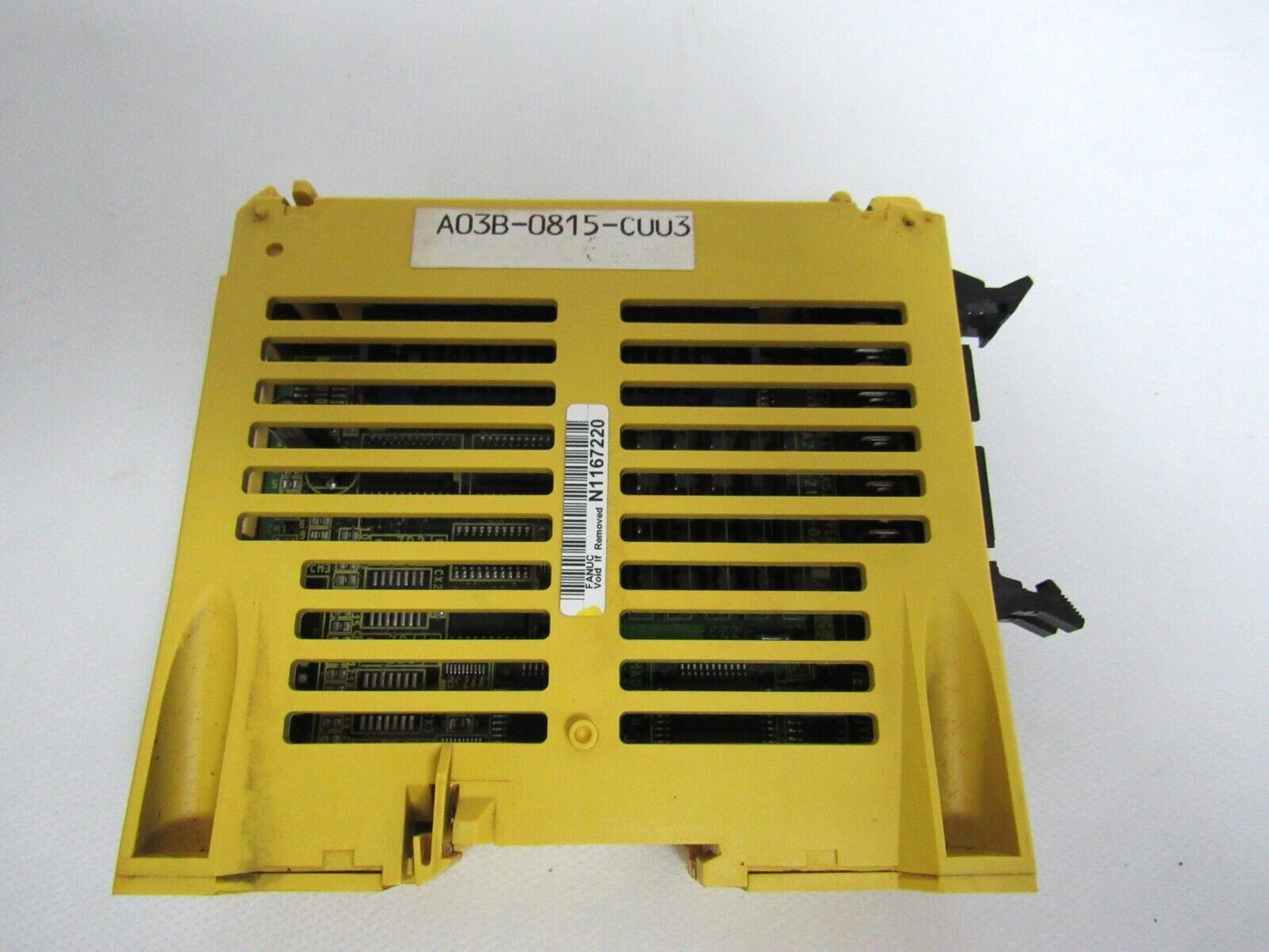 FANUC A03B-0815-C003 I/O Module, yellow industrial automation component