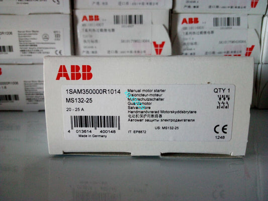 ABB MS132-25 Motor Protector, 20-25A, new condition