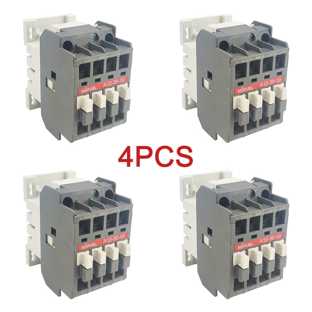 PLC | ABB | 4PCS A12-30-10 Contactor 480V coil AC replace Contactor A12-30-10-51 12A 3P