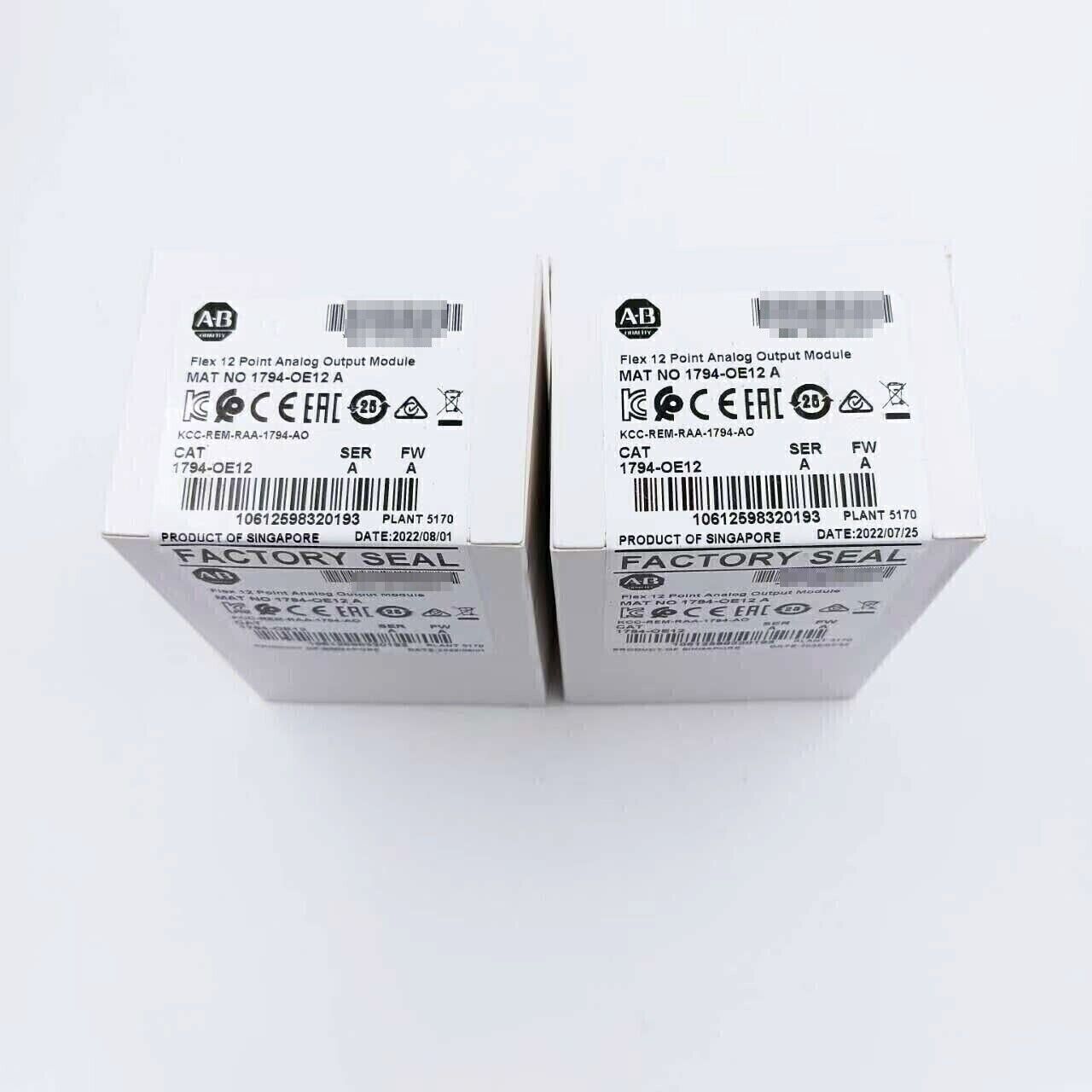 Allen-Bradley 1794-OE12 FLEX I/O Analog Output Module boxes, FACTORY SEALED