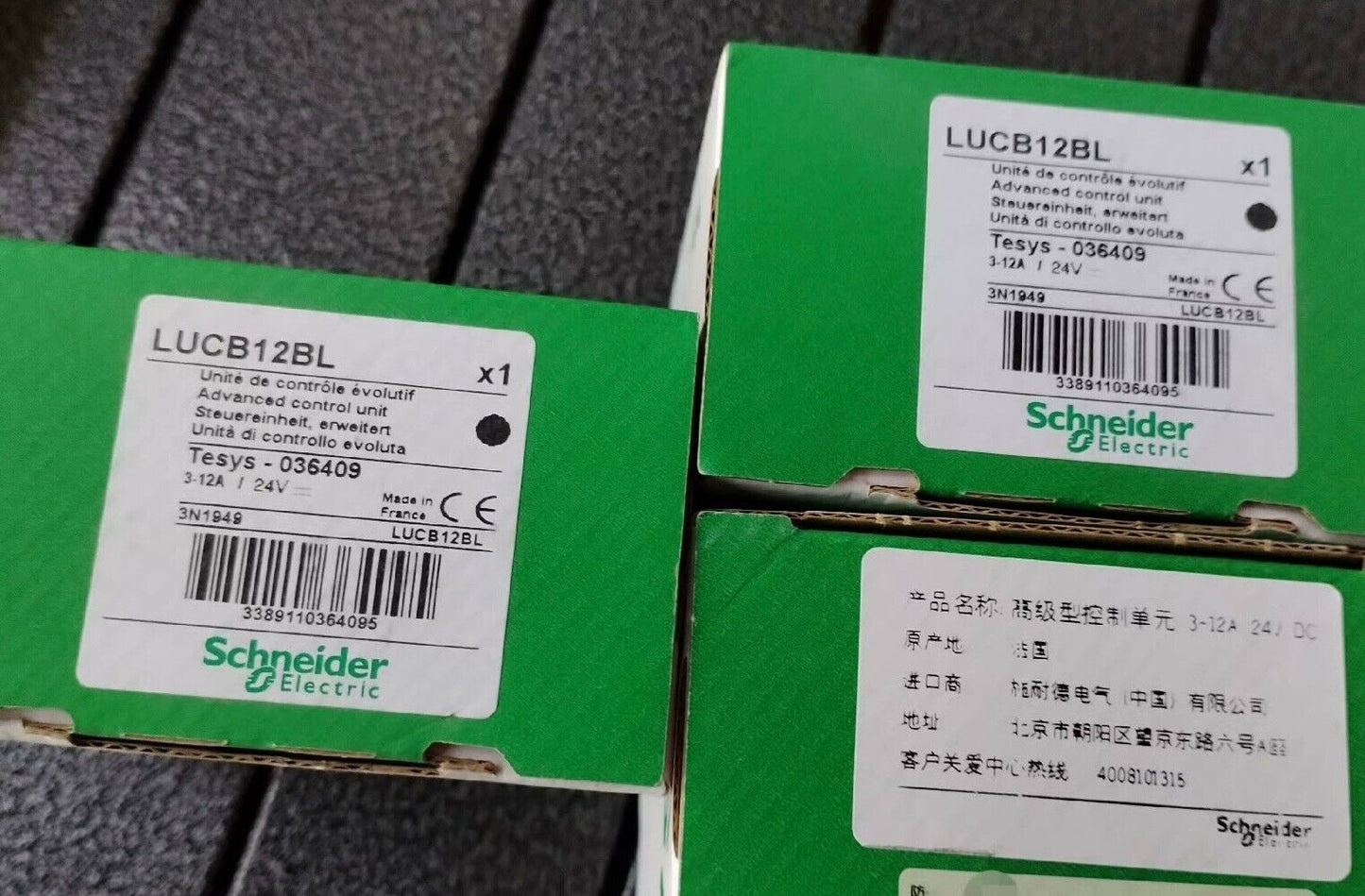 Schneider Electric LUCB12BL control unit, industrial automation part, 3-12A 24V