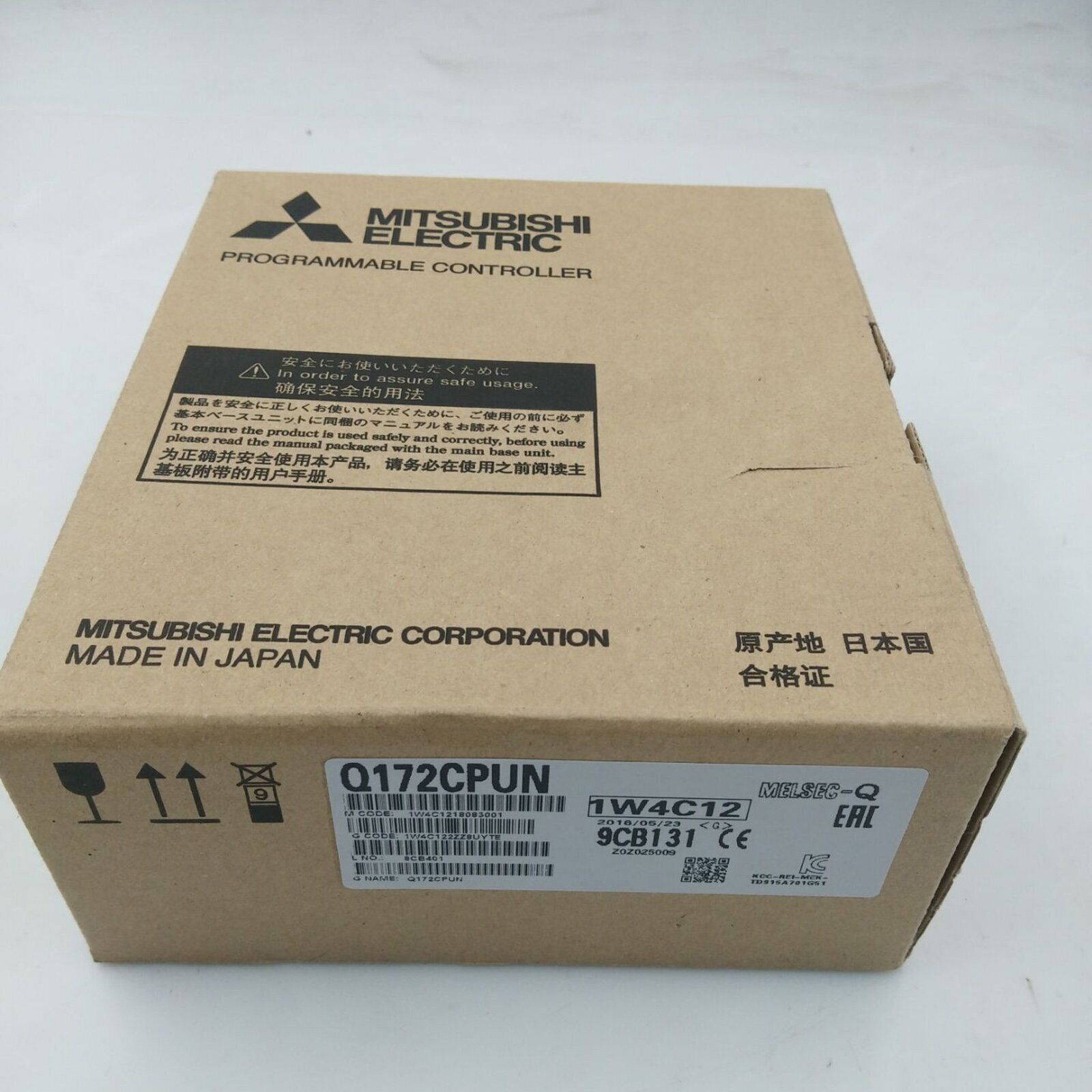 Mitsubishi Q172CPUN PLC Module in its original packaging, Made in Japan, Programmable Controller