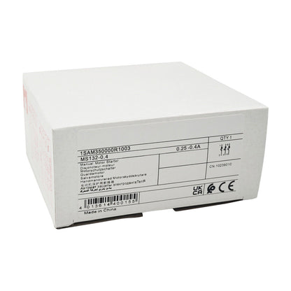 Motor | ABB | MS132-0.4 manual motor starter 0.25-0.4A Motor circuit breaker