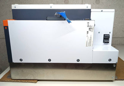 B&R ACOPOS 1640 Servo Drive side view. White metal housing, connectors, and label: 8V1640.001-2 REV.JO.
