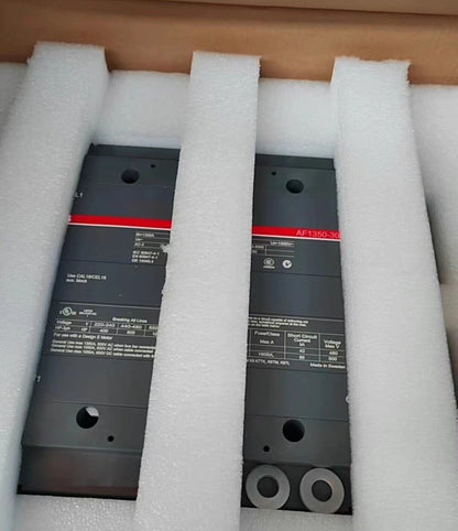 ABB AF1350-30 contactor, industrial automation component, packaged with specifications. Made in Sweden.