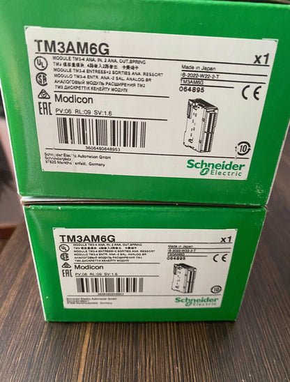 Schneider Electric TM3AM6G PLC module, green box, industrial automation components
