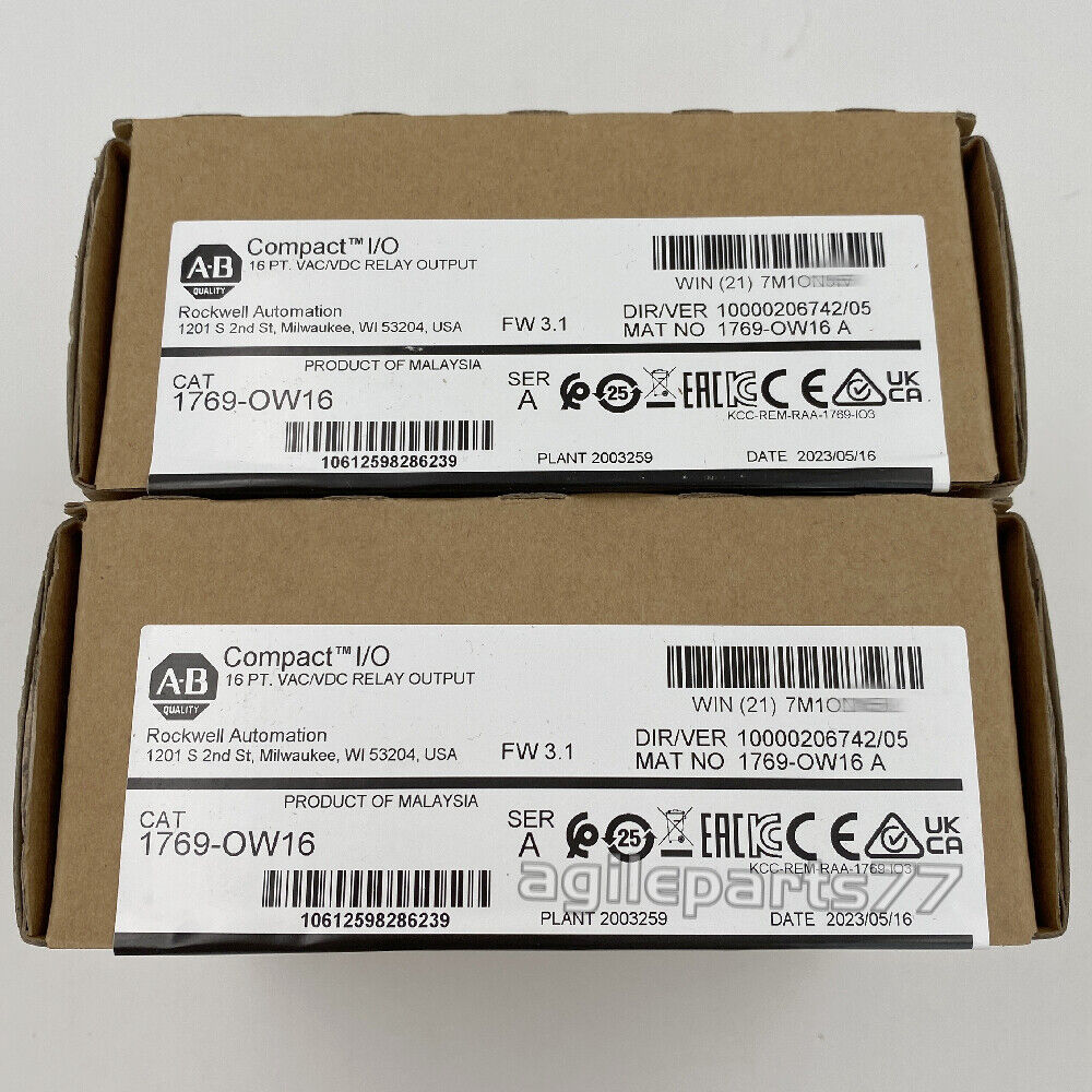 AB 1769-OW16 CompactLogix Relay Output Module New Factory Sealed 1769OW16 TX