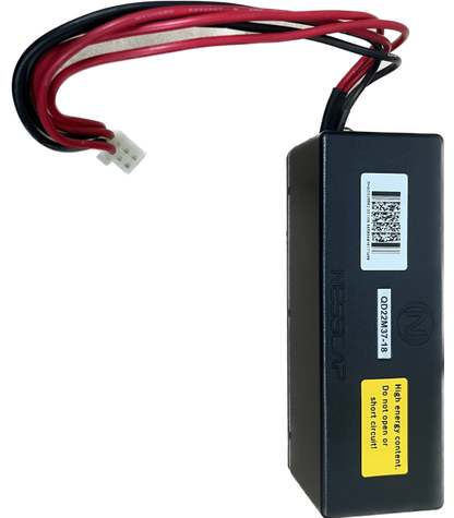 ABB IRC5 Capacitor - NESSCAP QD22M37-18 with warning label and wire connections