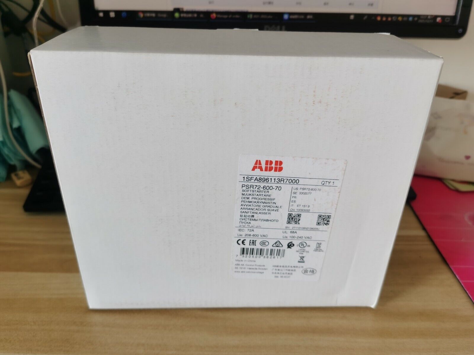 ABB PSR72-600-70 Soft Starter in Box - Industrial Automation Component