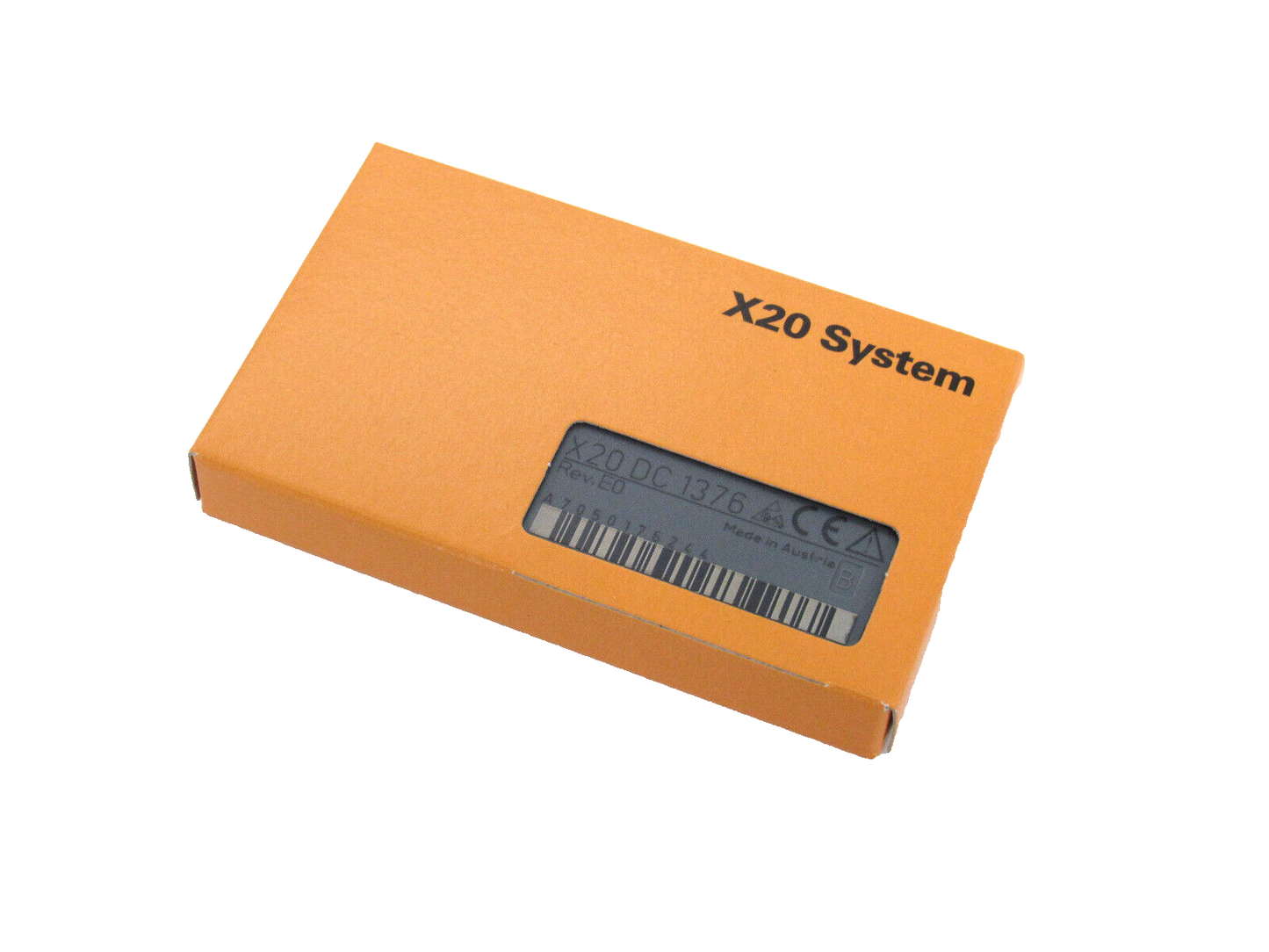 B&R X20 DC 1376 Controller Module in orange box, industrial automation part