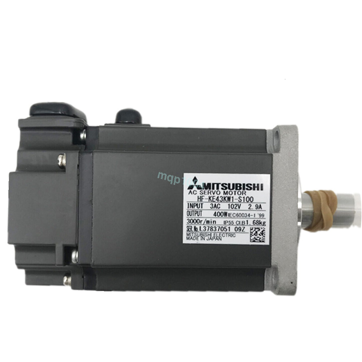 Mitsubishi HF-KE43KW1-S100 AC servo motor, industrial automation part, grey color, new condition