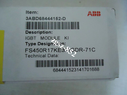 ABB FS450R17KE3/AGDR-71C IGBT Module - Industrial Automation Part