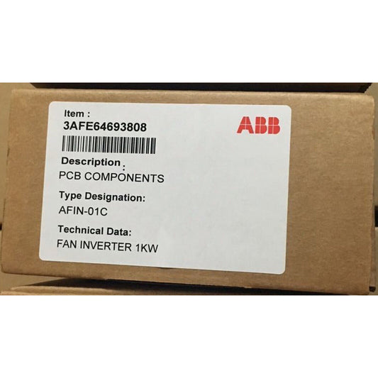 ABB AFIN-01C inverter accessories PCB components with item number 3AFE64693808, FAN INVERTER 1KW.