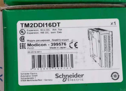 TM2DDI16DT PLC Input Module box, Schneider Electric, Modicon 399576, 16 channel digital input, industrial automation part.