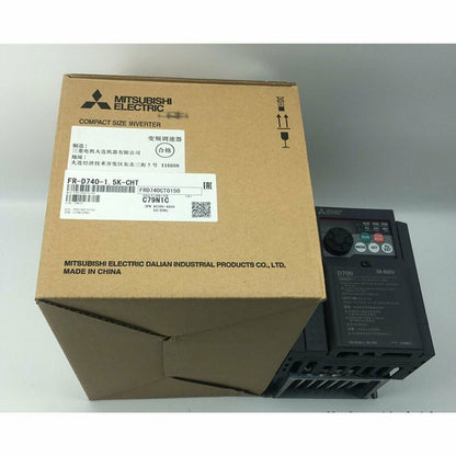Mitsubishi FR-D740-1.5K-CHT Compact Size Inverter, new in box, industrial automation equipment, Made in China.
