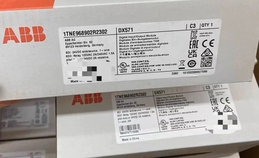 ABB DX571 Digital Input/Output Module, 1TNE968902R2302, Industrial Automation PLC