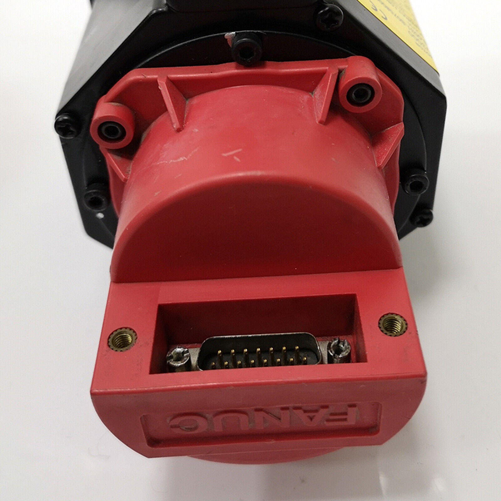 FANUC A06B-0031-B075#0008 AC Servo Motor - Red housing, industrial automation part