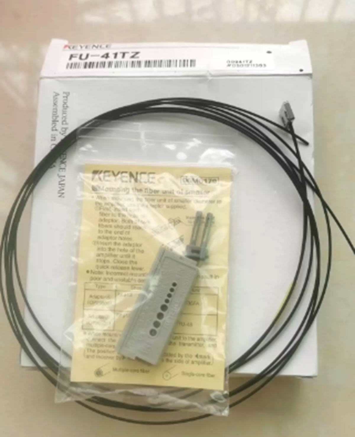 New KEYENCE FU-41TZ FU41TZ Diffuse Reflective Digital Fiber Optic Sensors Unit