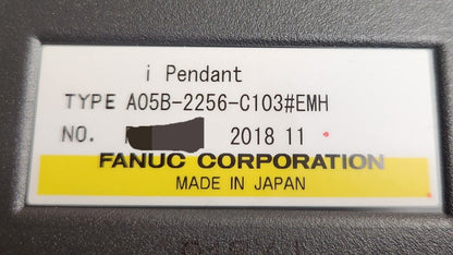 FANUC A05B-2256-C103#EMH i Pendant Label, Industrial Automation Part, Made in Japan