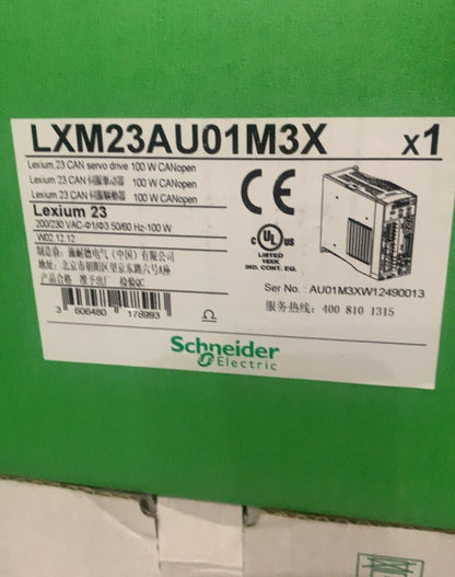 Schneider Electric LXM23AU01M3X Servo Drive, 100W, industrial automation part