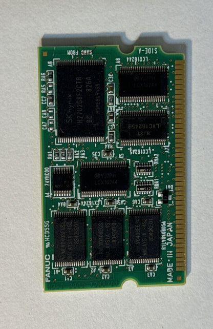 FANUC A20B-3900-0282 circuit board, green PCB with multiple chips, Made in Japan industrial automation part