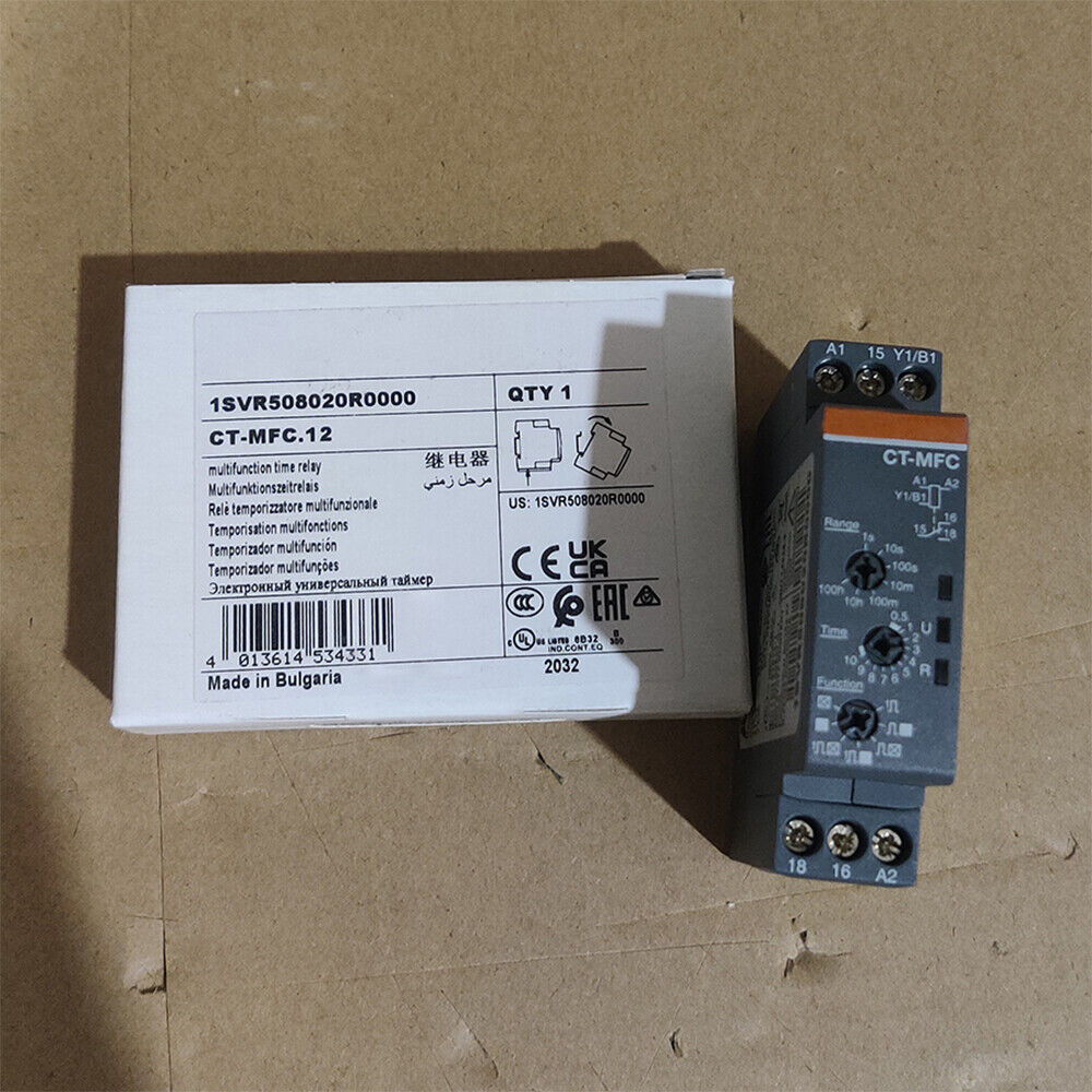 ABB CT-MFC.12 Multifunction Time Relay 1SVR508020R0000, 24-240V AC/DC