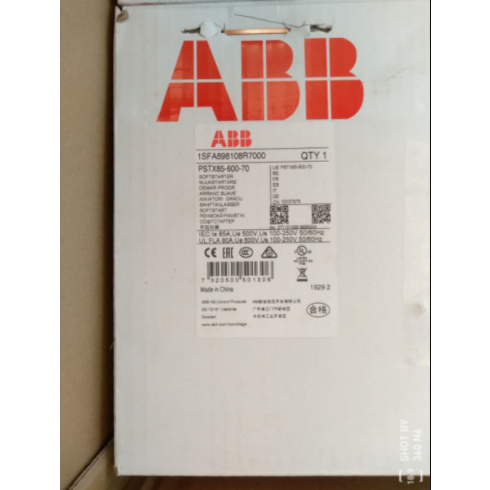ABB PSTX85-600-70 Soft Starter, Brand New