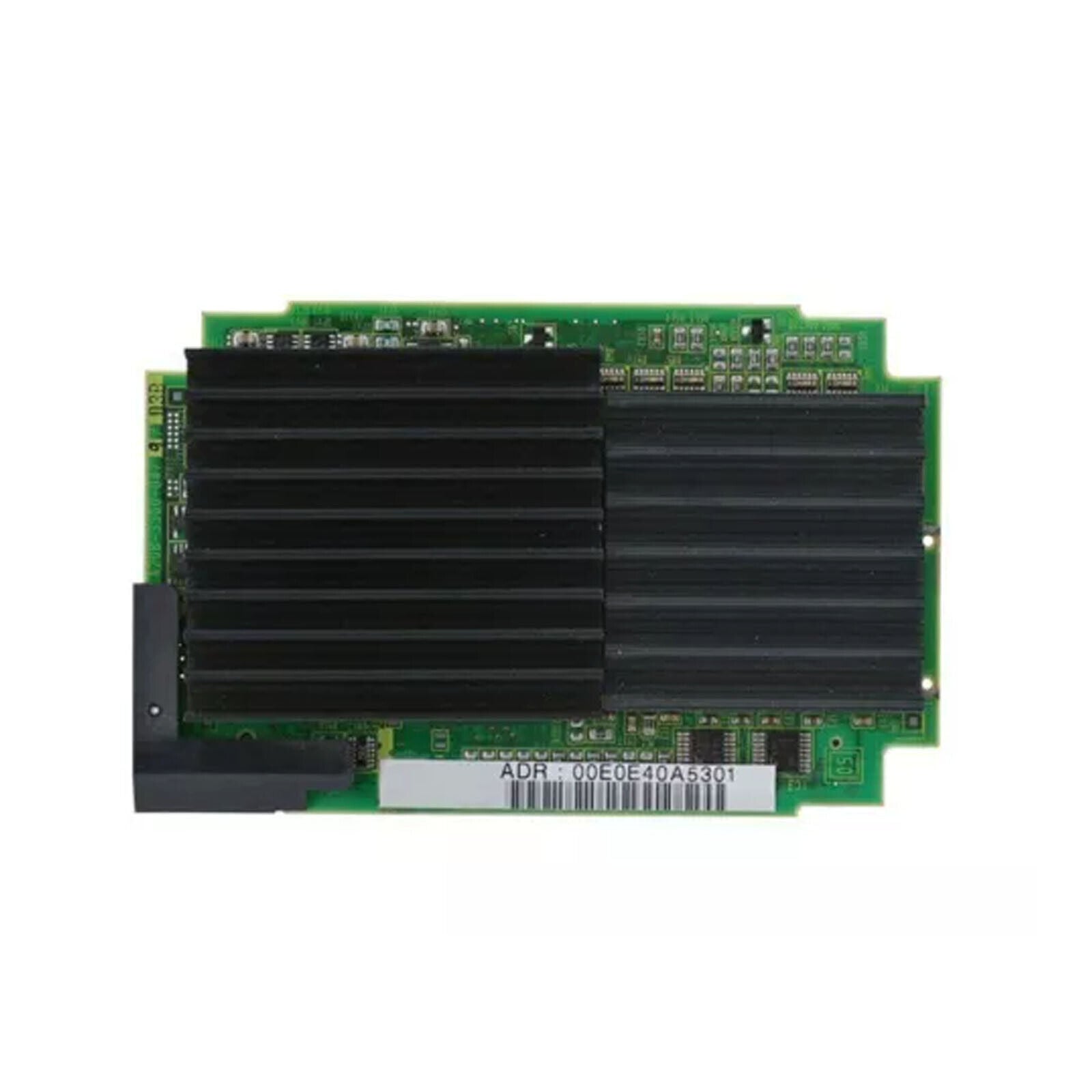 FANUC A20B-3300-0479 circuit board with heat sink, industrial automation PCB component. Part number ADR: 00E0E40A5301.