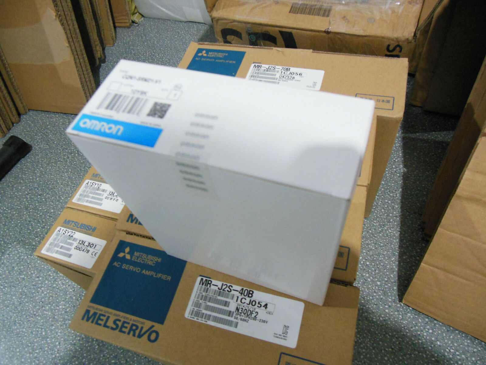 Omron CQM1-SRM21-V1 PLC Module in packaging, new automation component, PLC parts