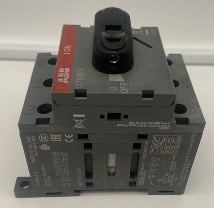 PLC | ABB | OT63F3 DISCONNECTOR SWITCH, 3, 750, 63A