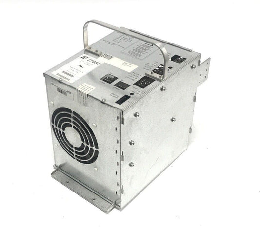 ABB 3HAC14265-1 Robotic Power Supply SR92B130, silver metal enclosure with fan and handle, EFORE label visible.