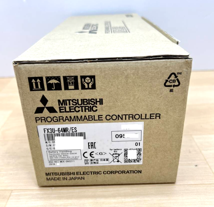 Mitsubishi FX3U-64MR/ES Programmable Controller new in box. Made in Japan, industrial automation PLC.