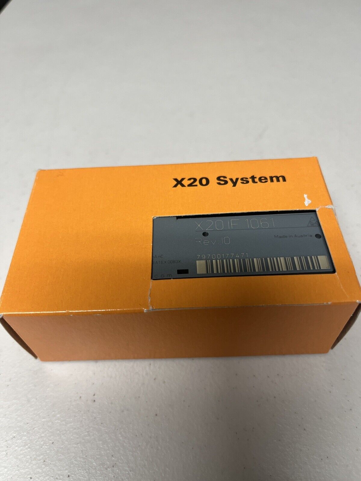 B&R X20IF1061 Profibus Interface Module in orange box, X20 System, Rev.10, Made in Austria