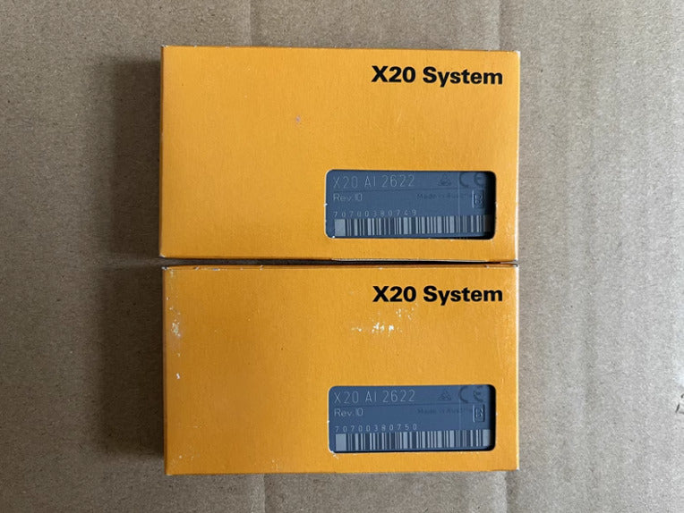 B&R X20 AI 2622 module in packaging, part of the X20 System, industrial automation component.