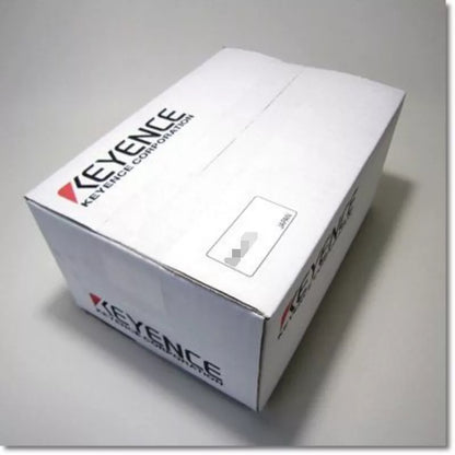 Keyence PQ-01 Photoelectric Sensor in a white box. JAPAN label. Product packaging.