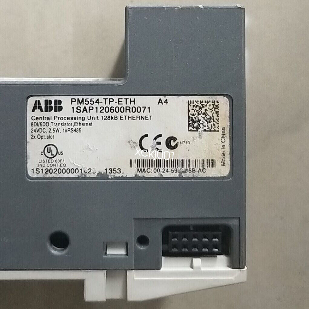 ABB PM554-TP-ETH PLC Module, 1SAP120600R0071, Central Processing Unit, Ethernet, New In Box