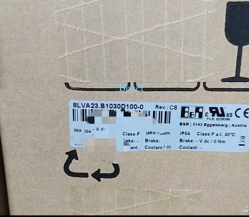 B&R 8LVA23.B1030D100-0 Power Supply Module, IP54 Rated, Austria manufactured, new servo motor component.