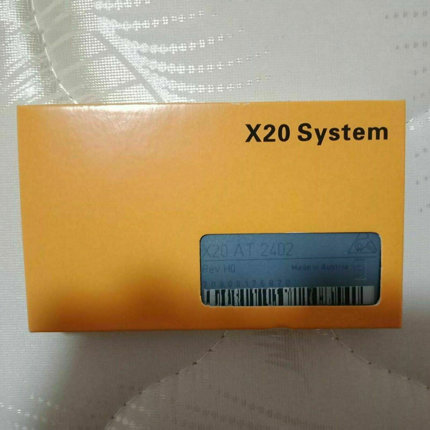 B&R X20 System X20AT2402 PLC Module in box. Industrial automation part, Made in Austria.
