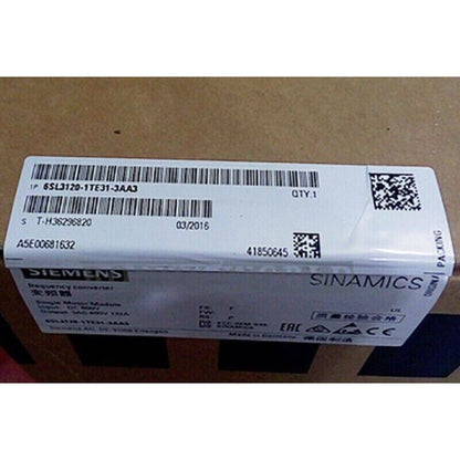 Siemens SINAMICS S120 drive system module 6SL3120-1TE31-3AA3, industrial automation part.