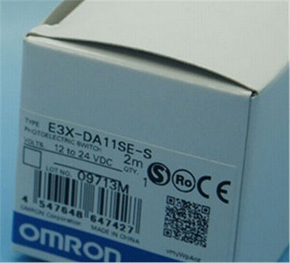 Omron E3X-DA11SE-S photoelectric sensor box, 12-24VDC, new product, Made in China.